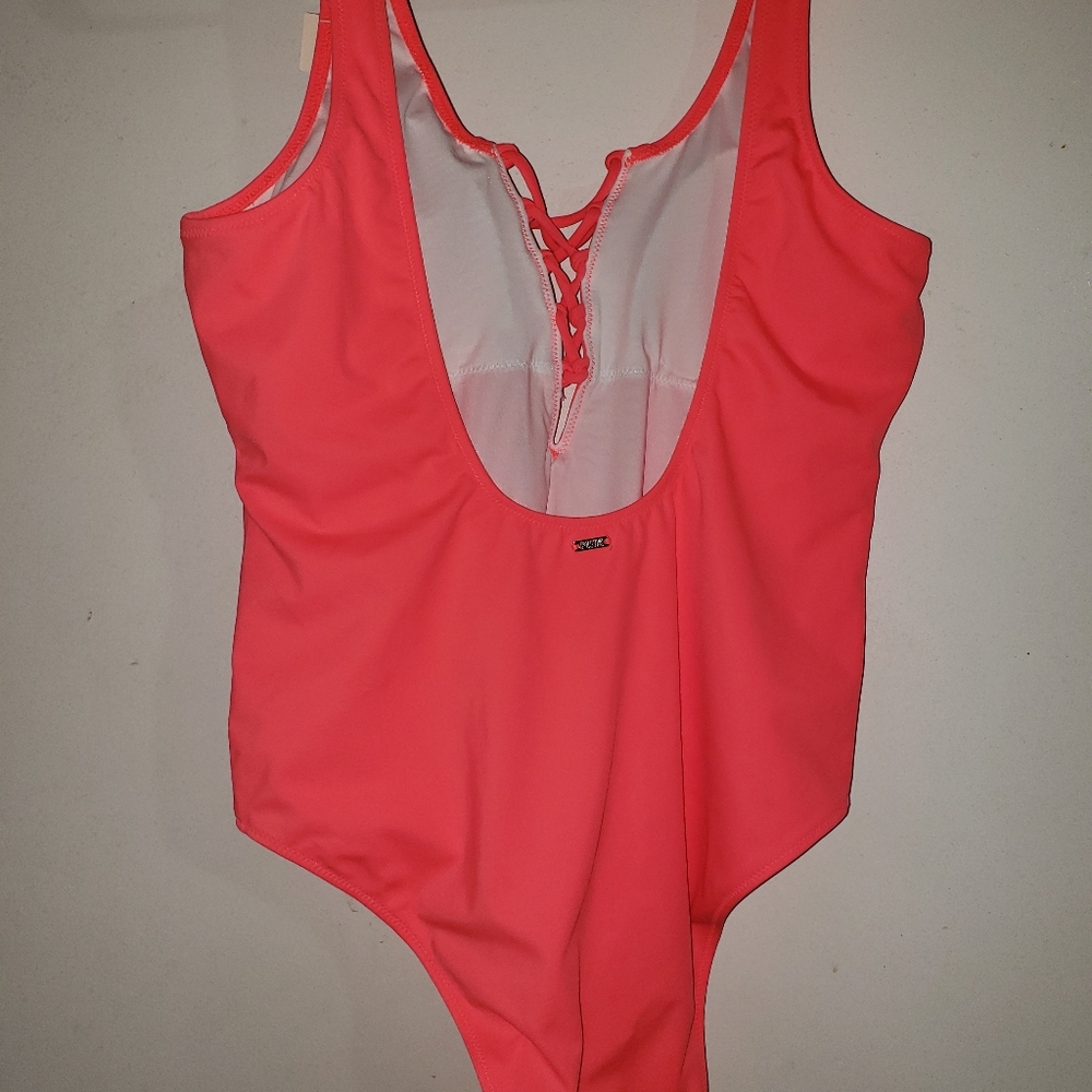 Hot Peachy Orange - VS PINK• | One-Piece Swimsuit - Picture 8 of 8